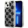 Karl Lagerfeld KLHCP14MLMNMK iPhone 14 Plus 6.7 kõva ümbris must / must Liquid Glitter Monogram
