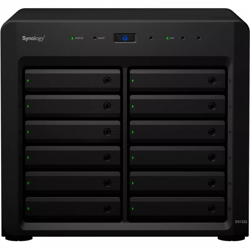 HDD/SSD korpus Synology DX1222 12 ketast 192 TB must
