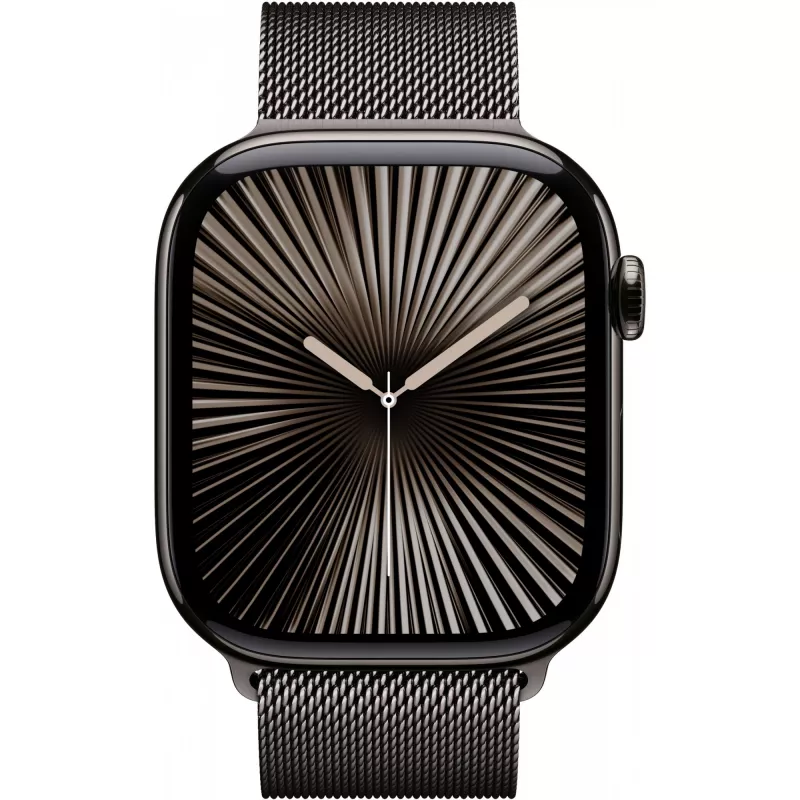 Apple Watch Series 10 GPS + Cellular 46mm Slate Titanium korpus Slate Milanese rihmaga - M/L (MWYW3QF/A)