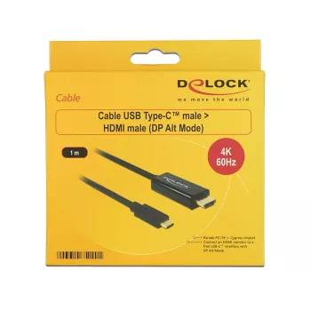 Video kaabli adapter DeLOCK 85290 USB USB-C HDMI-le 1 m must