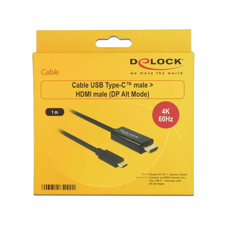 Video kaabli adapter DeLOCK 85290 USB USB-C HDMI-le 1 m must