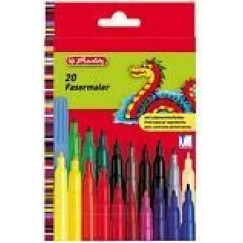 Viltpliiats Herlitz 08649238 Mitmevärviline 20 tk 2 mm paksus