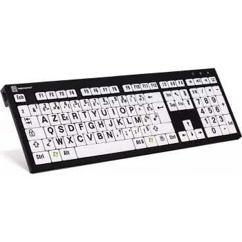 Logickeyboard XL Print PC Slim Line NERO - Tastatur