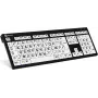 Logickeyboard XL Print PC Slim Line NERO - Tastatur