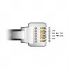 Adapterkaabel DeLOCK USB Type-A to Serial RS-232 RJ12 ESD kaitsega 2 m Must