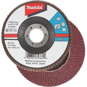 Makita - lihvketas - puidule, metallile, plastile, värvilisele metallile - 125 mm - tera: A40 - Makita GA005GZ, GA008GM201, GA008GZ, XGT GA005GZ (D-27084)