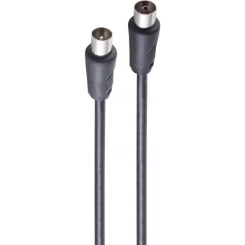 Koaksiaalkaabel ShiverPeaks BS80025-128S 5m IEC Must