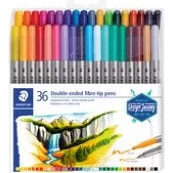 Viltpliiats Staedtler 3200 Fine/Extra Bold Mitmevärviline 36 tk