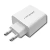 Qoltec 51718 Laadija | 45W | 5-20V | 2,4-3A | USB tüüp C PD | USB | Valge