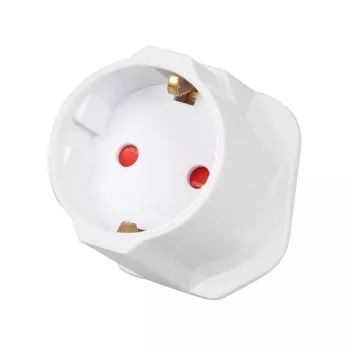 Toiteadapter IBOX iaukeu vahetatavate UK (tüüp G) ja EL-i (tüüp E) pistikutega, 100–240V 50/60Hz, 7,5 A, valge