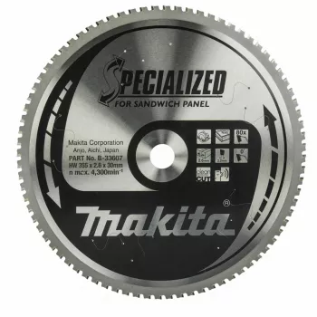 MAKITA KETASSAAG 355x30x80Z SPETSIAALSED SANDWITŠPANEELID