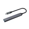 USB 3.0 4-pordiline liidesejaotur SAVIO AK-71 USB-C-hostiga, 5000 Mbit/s, 2-aastane garantii