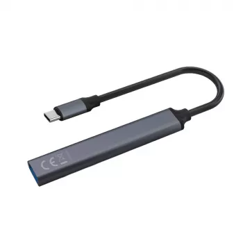 USB 3.0 4-pordiline liidesejaotur SAVIO AK-71 USB-C-hostiga, 5000 Mbit/s, 2-aastane garantii