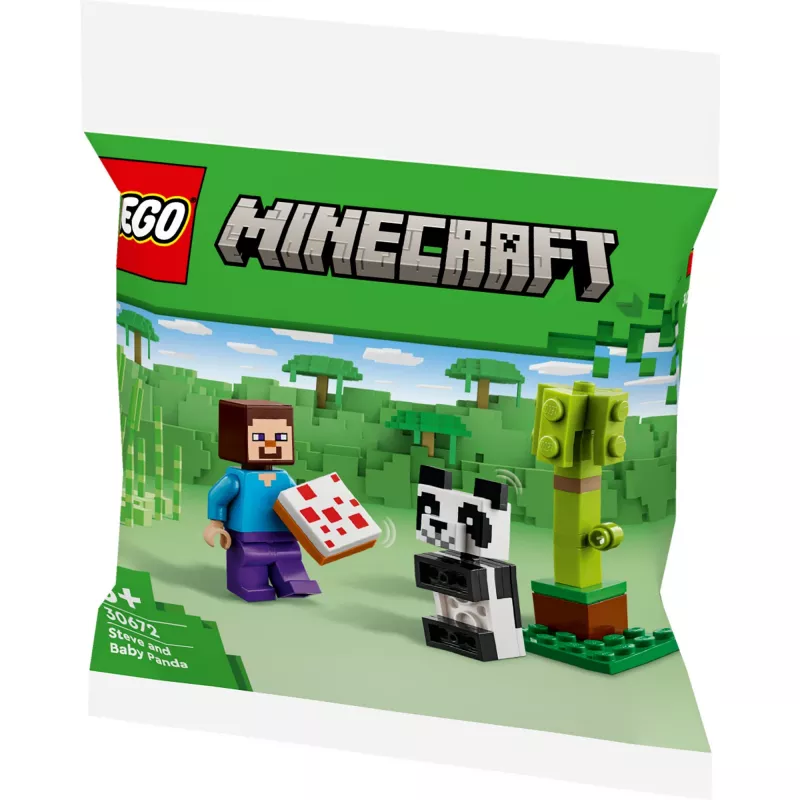 LEGO Minecraft Steve ja beebipanda 30672 Polükott
