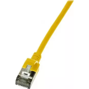 Võrgukaabel LogiLink õhuke U/FTP CQ9027S RJ-45 Cat6a 0,5 m kollane
