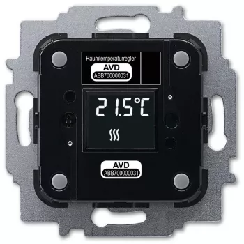 Kütteajam Busch-Jaeger 6224/2.0, süvistatav, 24 V, LCD, 71×71×30 mm