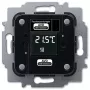 Kütteajam Busch-Jaeger 6224/2.0, süvistatav, 24 V, LCD, 71×71×30 mm