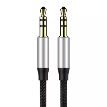 Baseus Yiven Audio kaabel kaabel 3.5 male Audio M30 1.5M Hõbedane+ Must