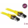 Võrgukaabel DeLOCK 86583 Cat8.1 S/FTP 3m Kollane