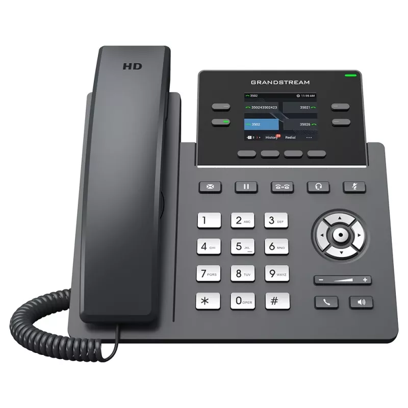 IP-telefon Grandstream Networks GRP2612G must 4 liini LCD