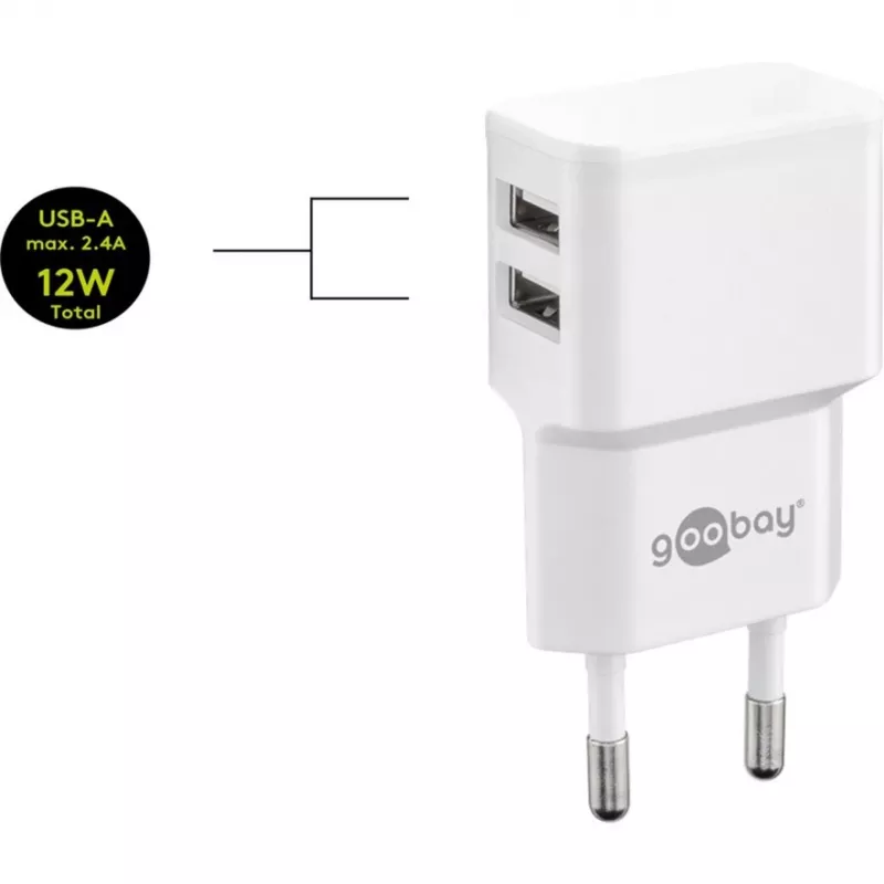 Goobay 44985 mobiiltelefonikaabel, valge