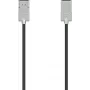 Hama Ultra-õhuke HDMI-kaabel 1 m HDMI Type A (Standard) Must, Hõbedane