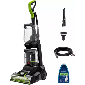 Bissell | PowerWash Pet, püstine vaiba- ja pehme mööbli puhastaja | 3878N | juhtmega töötav | käeshoitav | pesufunktsioon | 600 W | must/laimiroheline | garantii 24 kuud