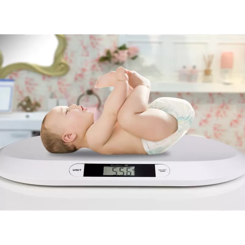 Elektrooniline imikukaal ESPERANZA EBS019 — kaalumisvahemik 0,03–20 kg, 0,01 kg jaotus, suur 60×25 mm LCD, valge
