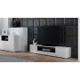 Cama TV-alus VIVA 180 valge/valge läikiv + must