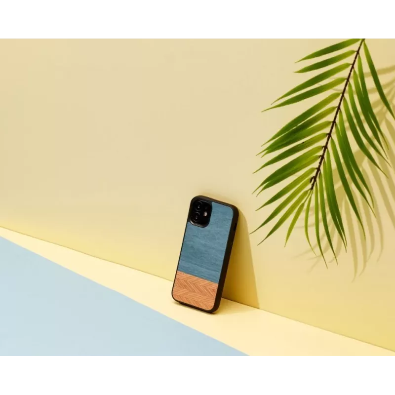 Man & Wood telefoniümbris iPhone 12 mini jaoks – denim must