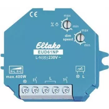 Eltako EUD61NP-230V paigaldatav dimmer ja lüliti sinine - valge dimmer (851932)
