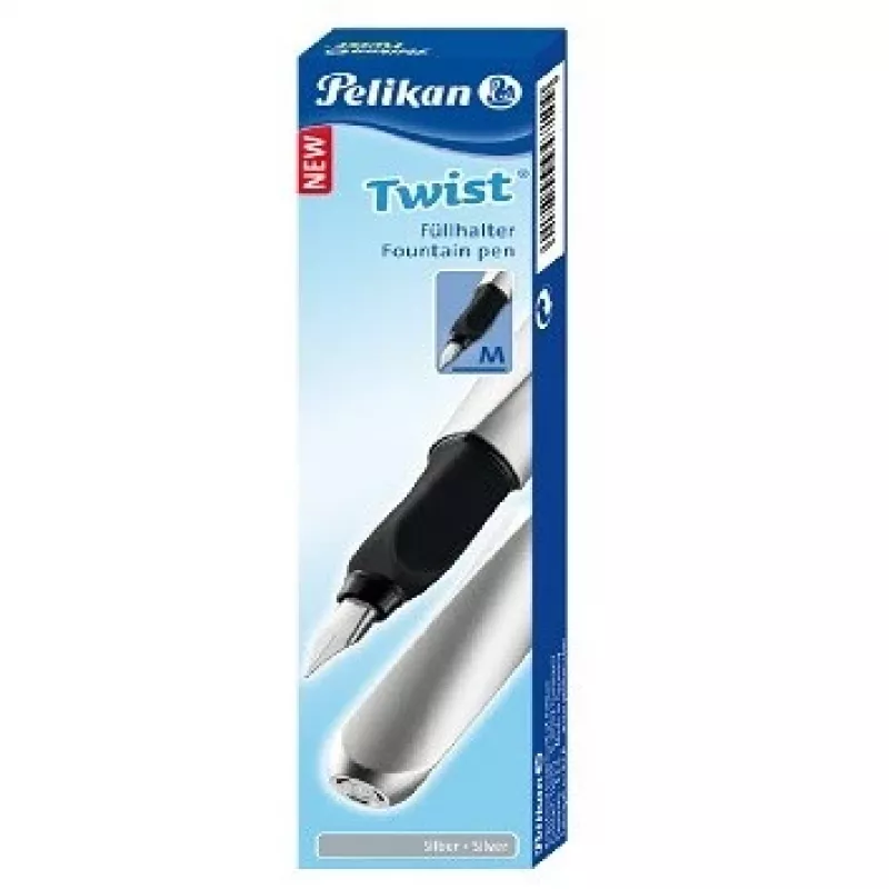 Täitesulepea Pelikan 947101 sisseehitatud täitesüsteemiga hõbedane