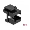 Keystone-kate DeLOCK 86806 must kiudoptilistele adapteritele 10 tk