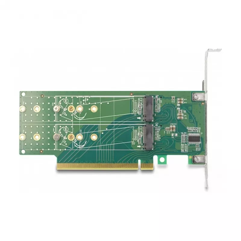 DeLOCK PCI Express 4.0 x16 kaart 4-le sisemisele NVMe M.2 Key M 110 mm pesale