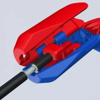 Eemaldustööriist Knipex ErgoStrip PV 16 95 03 PV-kaablitele, reguleeritav tõkis, ergonoomiline käepide