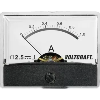 Voltcraft AM-60X46/1A/DC paigaldusmõõteriist AM-60X46/1A/DC 1 A pöördpoolmõõteriist (AM-60X46/1A/DC)