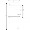 BUSCH JAEGER BJ 20-02EW-53 pistikupesa hingedega kaanega vertikaalne 2f ookean IP44 hall/sinine