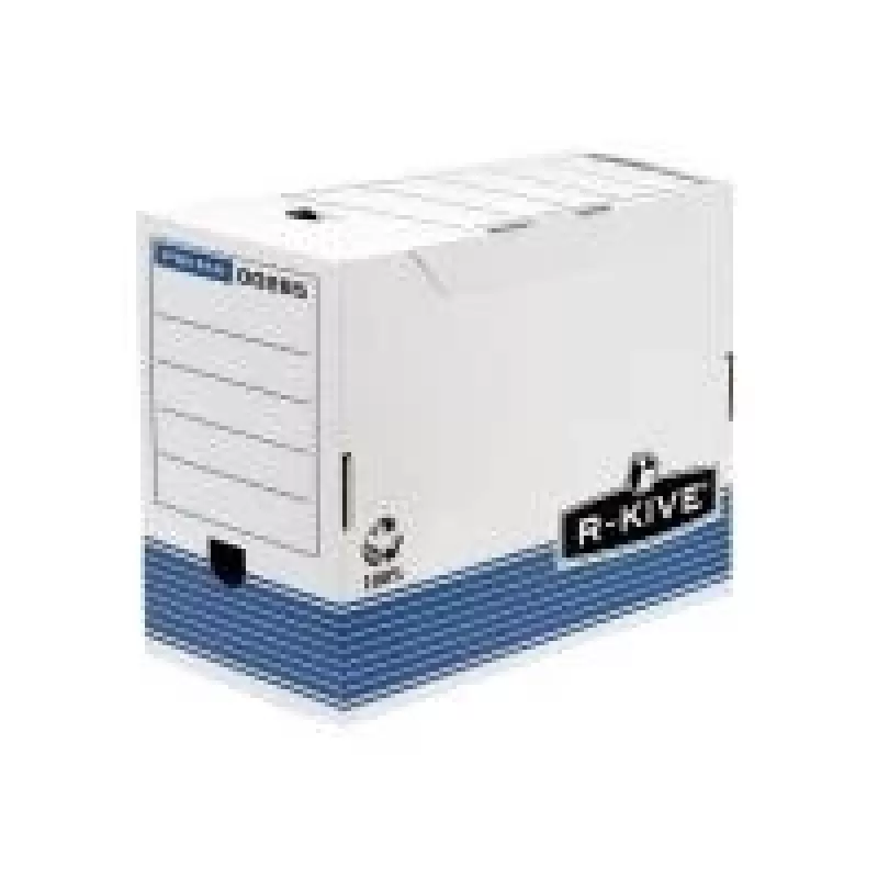 Fellowes arhiivikarp R-Kive PRIMA, valge-sinine (B)200 mm, valmistatud 100% taaskasutatud kartongist, 100% taaskasutatav (0028501)
