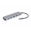 Gembird A-CM-COMBO3-03 USB Type-C 3-in-1 mitme pordi adapter (jaotur + HDMI + PD)