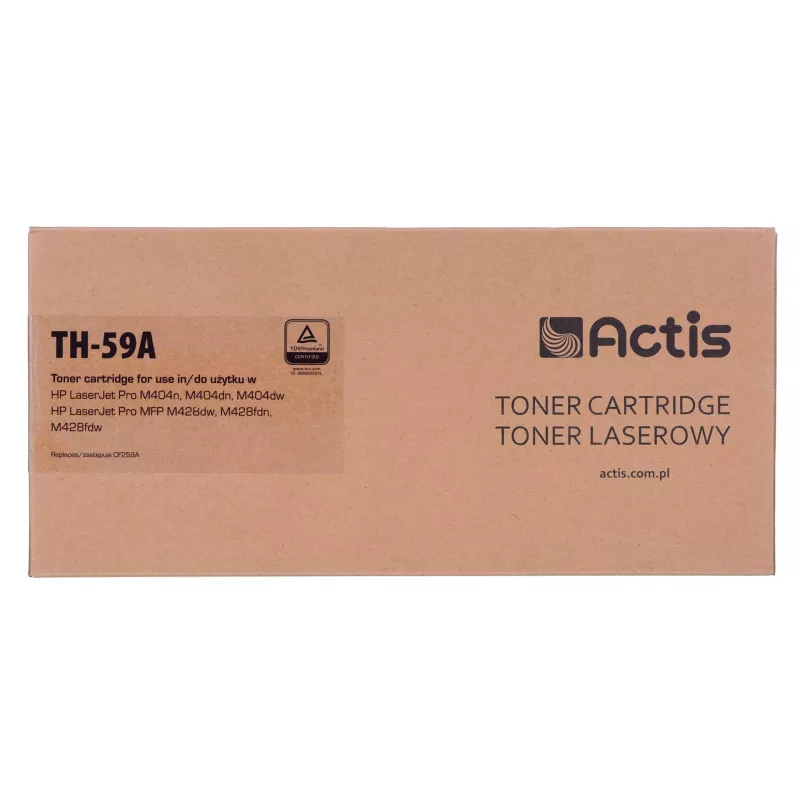 Actis TH-59A tooner (HP CF259A asendus; Supreme; 3000 lehekülge; must) koos tooneritaseme jälgimiskiipega.