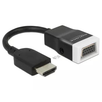Video kaabli adapter HDMI Type A VGA D-Sub + 3,5 mm DeLOCK 65587