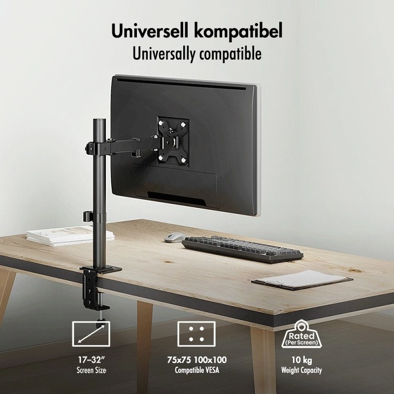 Monitorikinnitus 17-32, max 10 kg, teras