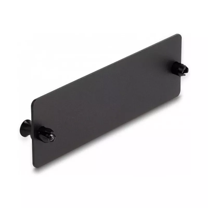 DeLOCK fiiberoptiline pimepaneel must 109mm metallist