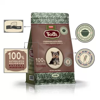 FOLK Small breeds Traditional polish meat feast with rabbit, lamb and quail - kuiv koeratoit - 1,6 kg