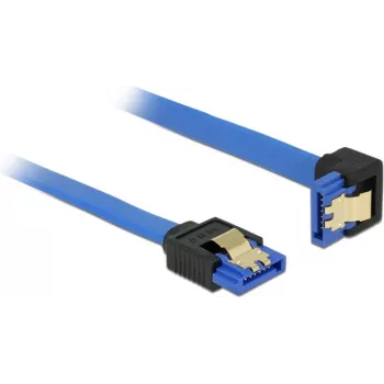 SATA kaabel DeLOCK 85091 0,5 m SATA 7-kontaktiline must sinine