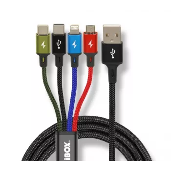 Universal 4 in 1 charging kaabel I-BOX USB IKUM4W1