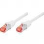 Tecline exertis Connect – paigalduskaabel – RJ-45 (M) RJ-45 (M) – 2 m – SSTP-kaabel – CAT 6 – halogeenivaba – valge (71502W)
