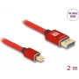DeLOCK Mini DisplayPort-DisplayPort kaabel 8K 60 Hz 2 m punane metall ilma riivita
