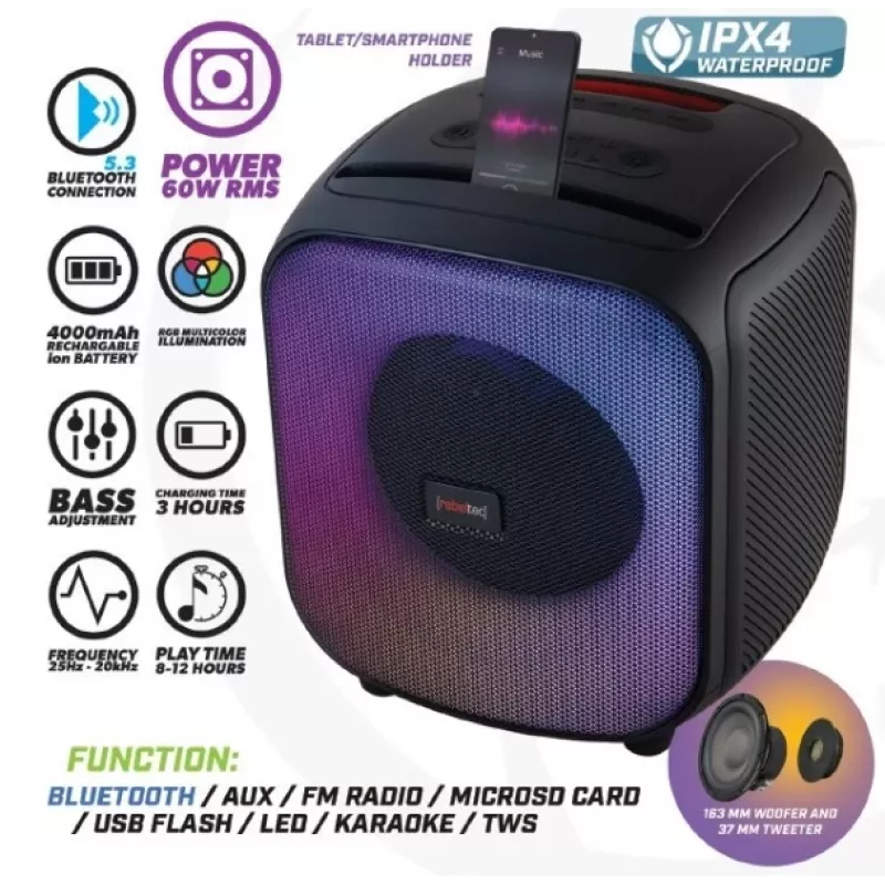 Bluetooth kõlar FM/USB PowerCUBE 500