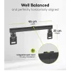 Fikseeritud teleri seinakinnitus WENTRONIC Goobay Ultraslim 70822 XL Must lameekraanidele
